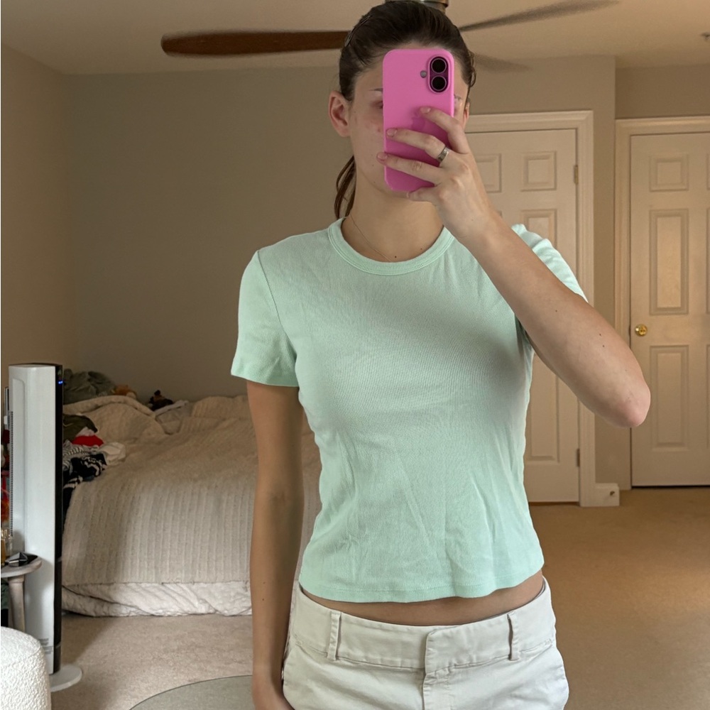 Banana Republic Light mint Green Short Sleeve Top tshirt